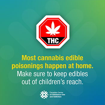 Warning label: Most cannabis edible poisonings happen at home.