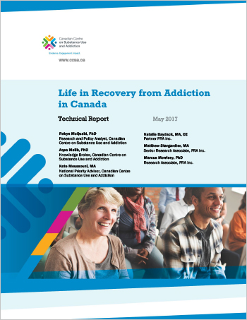 Life in Recovery from Addiction in Canada (Technical Report)