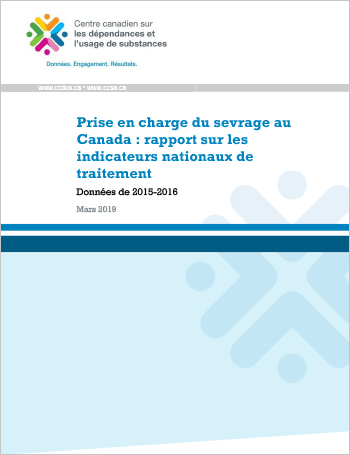 Prise en charge du sevrage au Canada : rapport sur les indicateurs nationaux de traitement (Données de 2015-2016)