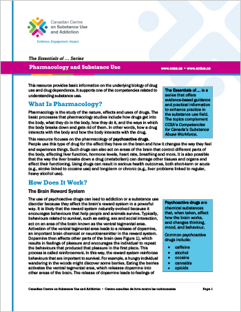 Pharmacology and Substance Use (The Essentials of … Series)