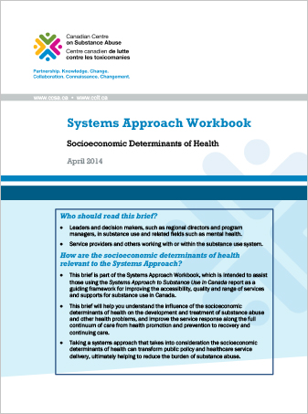 Systems Approach Workbook: Socioeconomic Determinants of Health