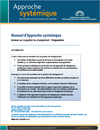 Manuel d’Approche systémique : Module sur la gestion du changement : Préparation