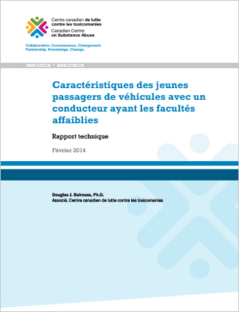 Caractéristiques des jeunes passagers de véhicules avec un conducteur ayant les facultés affaiblies : Rapport technique