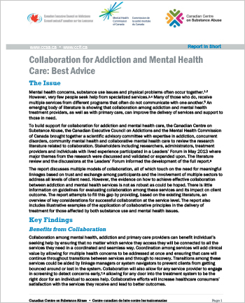 Collaboration for Addiction and Mental Health Care: Best Advice (Report in Short)