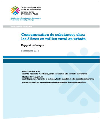 Consommation de substances chez les élèves en milieu rural ou urbain (Rapport technique)