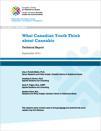 What Canadian Youth Think About Cannabis: Technical Report