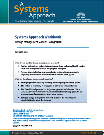 Systems Approach Workbook: Change Management Module: Background