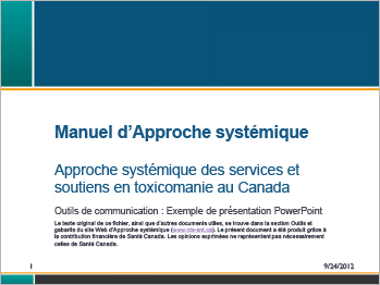 Manuel d’Approche systémique [présentation]