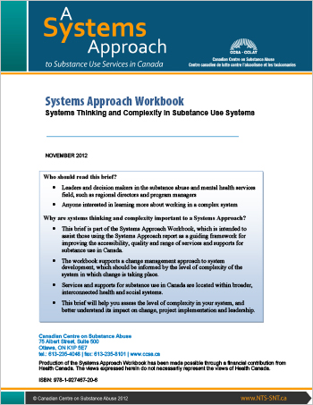 Systems Approach Workbook: Systems Thinking and Complexity in Substance Use Systems