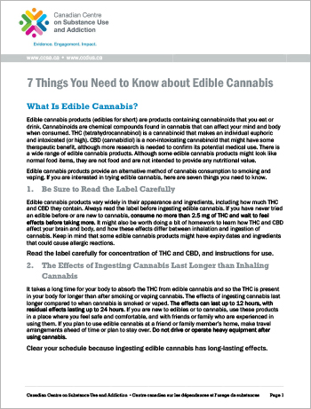 7 Things You Need to Know about Edible Cannabis