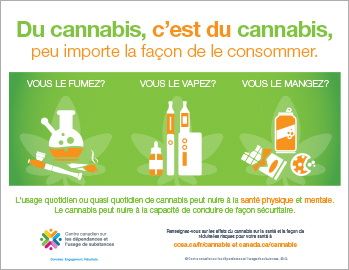 Du cannabis, c’est du cannabis, peu importe la façon de le consommer [infographie]