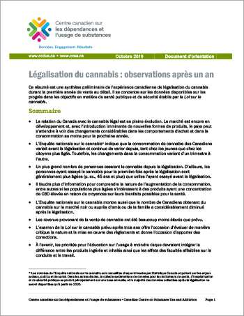 Légalisation du cannabis : observations après un an