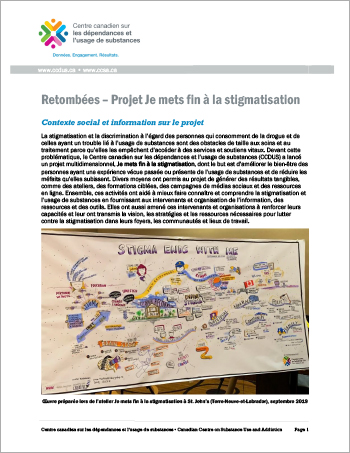 Retombées – Projet Je mets fin à la stigmatisation