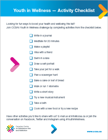 Youth in Wellness — Activity Checklist