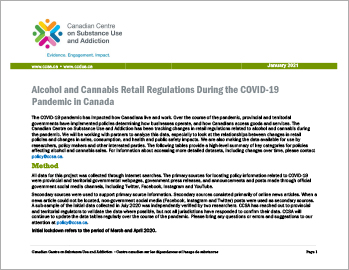 Alcohol and Cannabis Retail Regulations During the COVID-19 Pandemic in Canada
