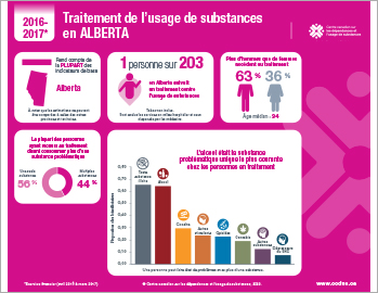 Traitement de l’usage de substances en Alberta en 2016–2017 [infographie]