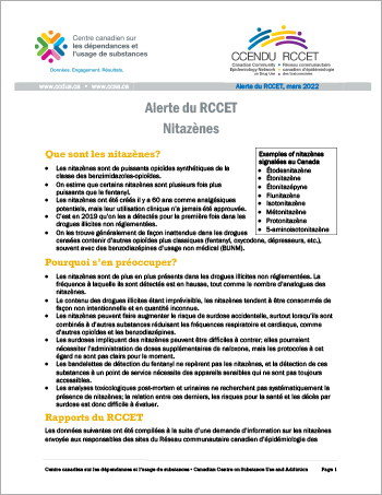 Nitazènes (Alerte du RCCET)