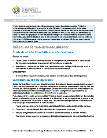Réseau de Terre-Neuve-et-Labrador : étude de cas du labo Bâtisseurs de cerveaux