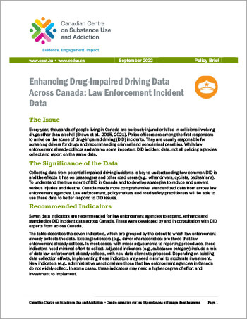 Enhancing DID data across Canada - Law enforcement incident data