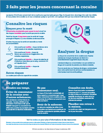 3 faits pour les jeunes concernant la cocaïne