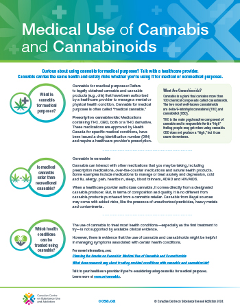 Medical Use of Cannabis and Cannabinoids