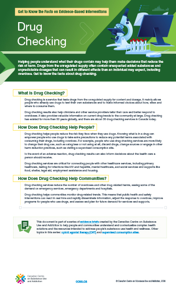Drug Checking Poster
