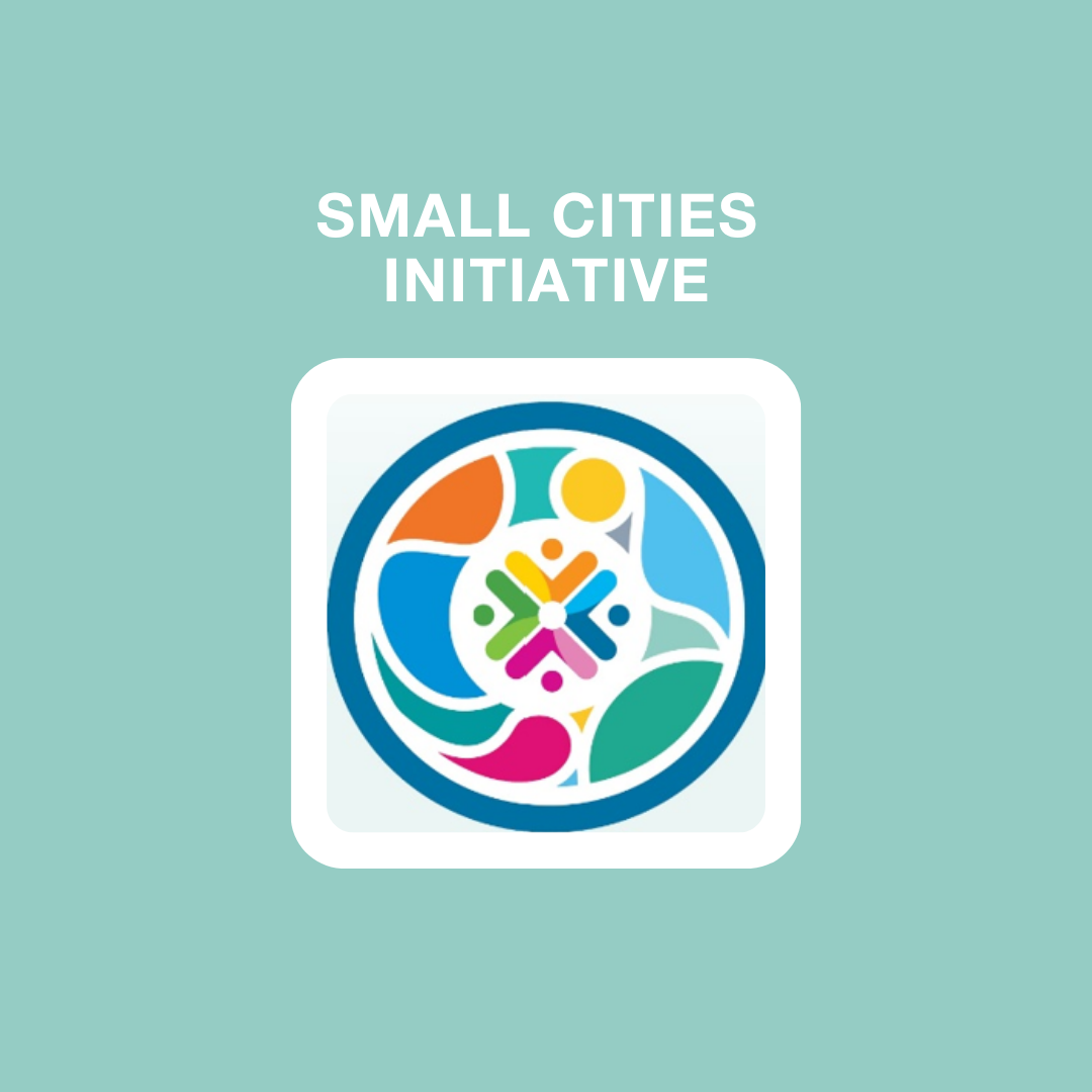 Logo with text that reads Small Cities Initiative