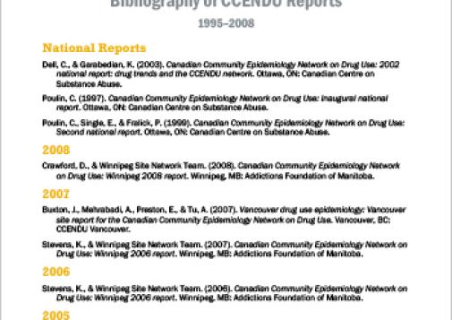 Bibliography of CCENDU Reports, 1995-2008