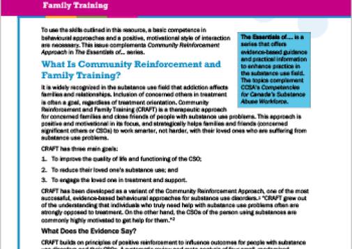 Community Reinforcement and Family Training (The Essentials of … Series)