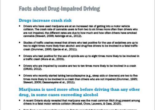 Facts about Drug-Impaired Driving