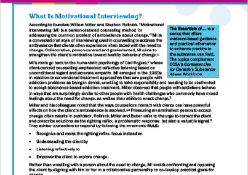 Motivational Interviewing (The Essentials of … Series)