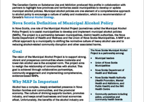 The Nova Scotia Municipal Alcohol Project