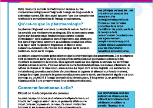 Pharmacologie et usage de substances (Série Les principes de base de…)