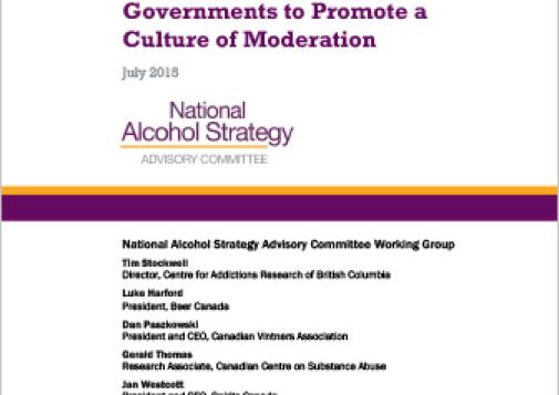 Social Reference Prices for Alcohol: A Tool for Canadian Governments to Promote a Culture of Moderation