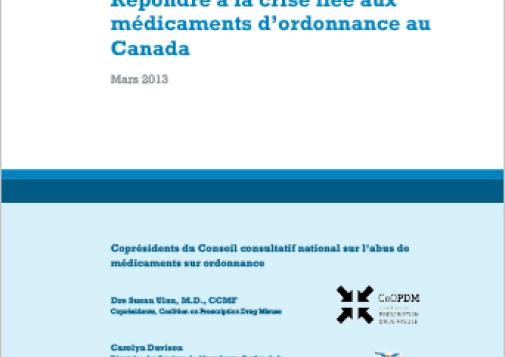S’abstenir de faire du mal : Répondre à la crise liée aux médicaments d’ordonnance au Canada