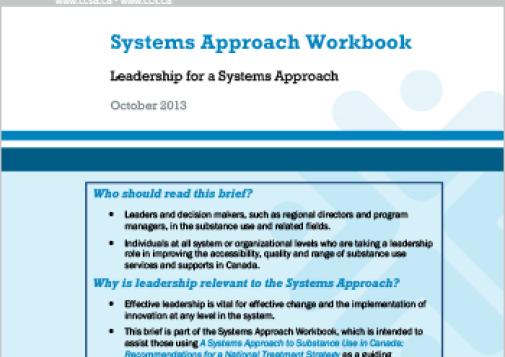 Systems Approach Workbook: Leadership for a Systems Approach