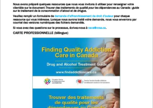 Trouver des traitements de qualité pour les dépendances : quelques ressources