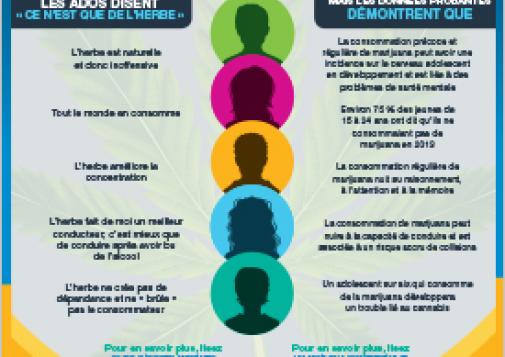Aidez vos ados à faire la distinction entre les faits et la fiction au sujet de la marijuana [infographie]
