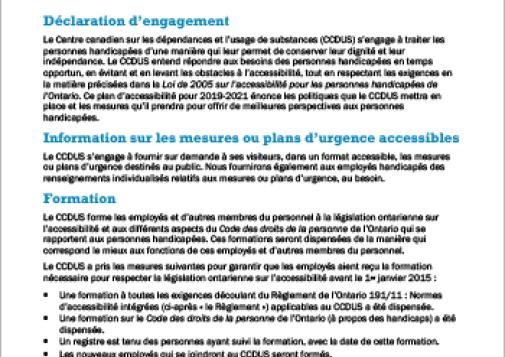 Plan d’accessibilité pluriannuel