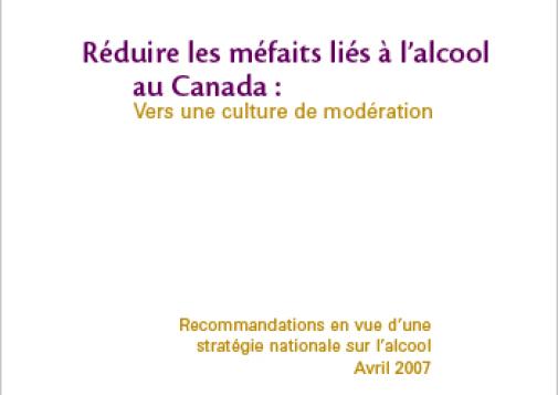 Réduire les méfaits liés à l’alcool au Canada : Vers une culture de modération