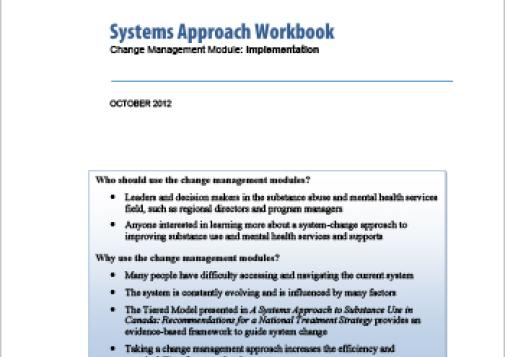 Systems Approach Workbook: Change Management Module: Implementation