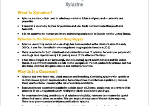 Xylazine (CCENDU Drug Alert)