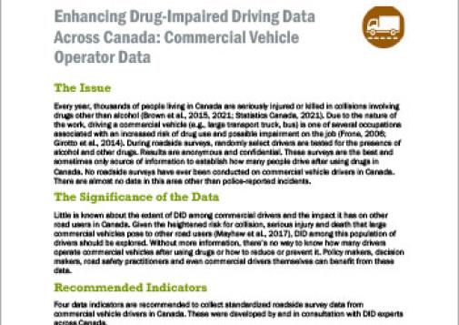Enhancing DID data across Canada - Commercial Vehicle Operator data