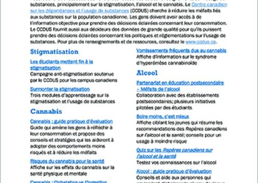 Réduire les méfaits de l’usage de substances