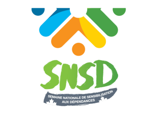Logo de la semaine nationale de sensibilisation aux dépendances.