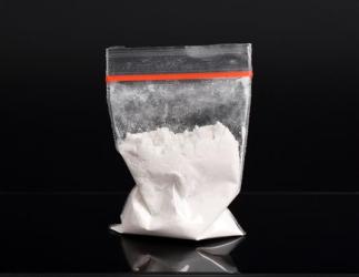 Cocaine in plastic packet