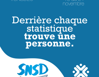 Graphique de la Semaine nationale de sensibilisation aux dépendances : « Derrière chaque statistique se trouve une personne. »