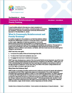 Community Reinforcement and Family Training (The Essentials of … Series)