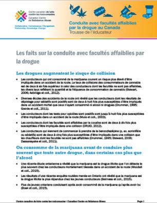 Les faits sur la conduite avec facultés affaiblies par la drogue