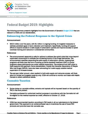 Federal Budget 2019: Highlights